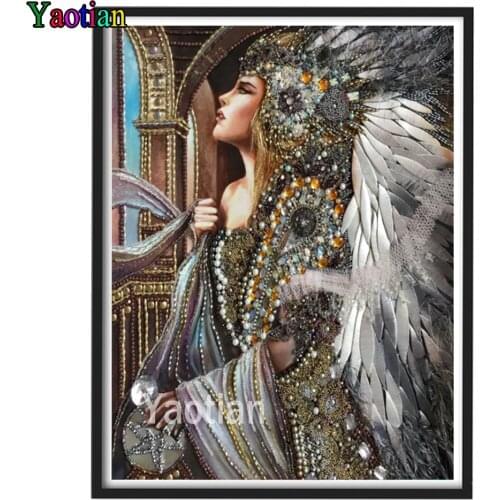 Yaotian DIY Diamond Embroidery Angel woman Full Drill Square Diamond Painting Rhinestones Mosaic Cross Stitch Handmade Gift