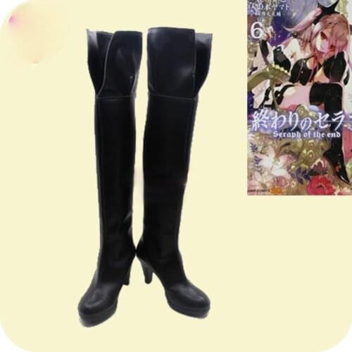 Seraph of the End Krul Tepes Anime Characters Shoe Cosplay Shoes Boots Party Costume Prop