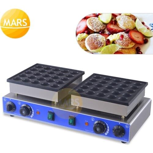 Factory Price 110V/220V Commercial 50 Hole Dorayaki Machine, Mini Dutch Pancakes, Mini Pancake Maker Dutch Poffertjes Grill Oven