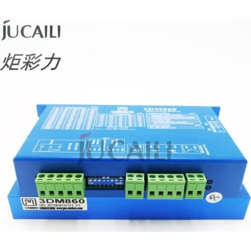 Jucaili 1pc printer 3 Phase 3DM860 Stepper Motor Driver Input Voltage 24~80VAC 30~100VDC 7.5A Match 86 Serial Stepper Motor