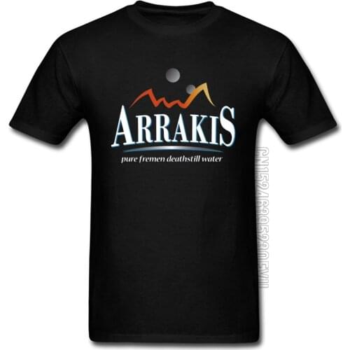 Arrakis Water Dune T Shirt Gobi Desert Mountain Printed On Tshirts Mens Cotton O Neck Casual Tee-Shirts Mothers Day