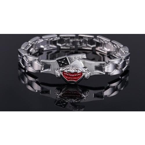 MJ Anime Jewelry Tokyo Ghoul Logo Steel Bracelets Cosplay Accessories Free Shipping