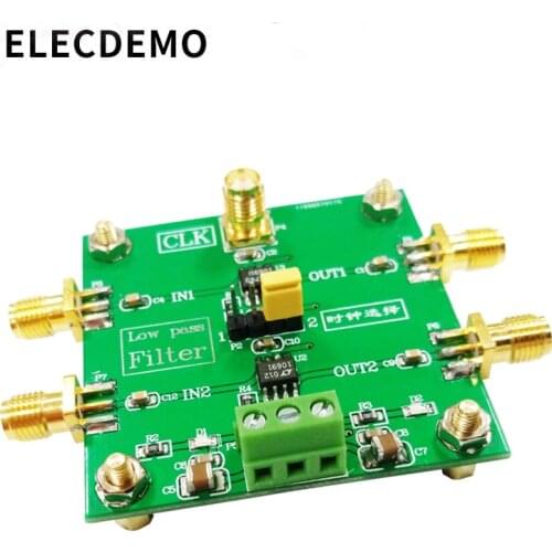 LTC1069 Module 8th order low pass filter Progressive Ellipse filter 2-Way Output External clock Control Module demo board