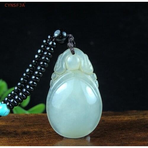 CYNSFJA Real Certified Natural A Grade Burmese Emerald Jadeite Amulet Jade Pendant Ice Green High Quality Hand Carved Best Gifts