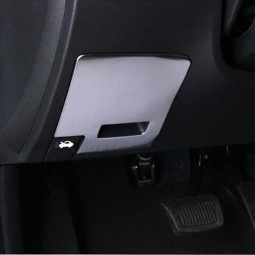 Stainless steel For Hynudai Solaris 2 2017 Car Accessories Car Master driver storage Box frame Panel Cover Trim Car Styling