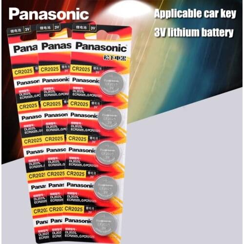 Panasonic Original cr2025 Button Cell Batteries 15PCS/LOT cr 2025 3V Lithium Coin Battery For Watch Calculator Weight Scale