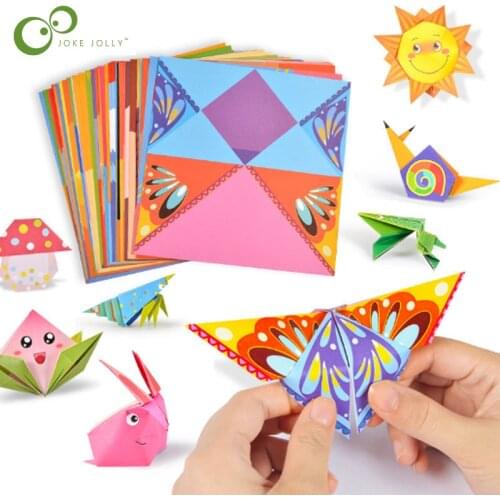 Creative Fun Material DIY Making Origami Toys Childrens Handmade Origami 3D Handmade Color Fun Origami Educational Toy LXX