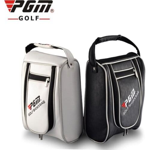 Pgm Top Quality Golf Shoes Bag For Man Waterproof Pu Leather High Capacity Golf Clothing Bags Outdoor Sports Bag For Shoes D0052