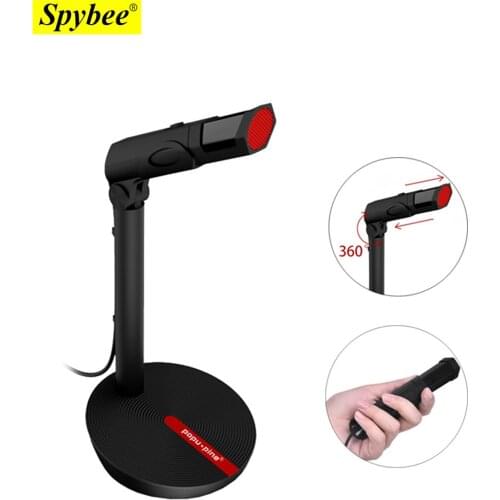 Wired Gaming Microphone Condenser Studio USB 3.5mm For Computer PC Laptop Game Audio Flexible Professional Mic