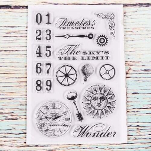 Watch Time transparent clear stamp for DIY Scrapbooking/Card Making/Kids Christmas Fun Decoration Supplies