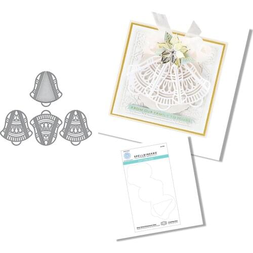 Christmas Metal Cutting Dies 2021 New Bells Scrapbook Diary Decoration Stencil Embossing Template DIY Greeting Card Handmade