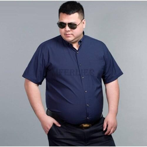 Winter men formal shirt long sleeve 7XL 8XL 9XL 10XL large size big 11XL autumn home cotton office dress shirt navy blue red 60