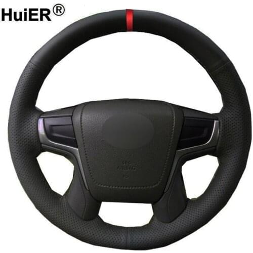 Hand Sewing Car Steering Wheel Cover Volant Stuurhoes For Toyota Land Cruiser 2016 2017 2018 2019 Land Cruiser Prado 2018