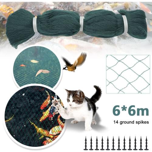 1pc Pond Cover Net with Pegs Anti Bird Catcher Netting Net Anti Leaves Cleaning Tools for Landscape Swimming Pool Protective Net