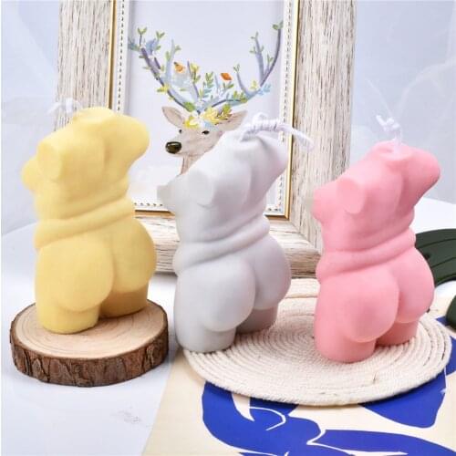Height 9.5cm/6cm Silicone Candle Mold Female Body Aromatherapy 3D Stereo DIY Handmade Creative Decor Crafts Flexible Soft Tool