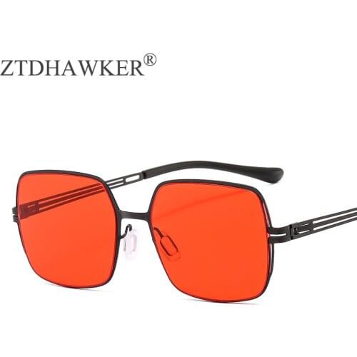 New Stainless Steel Frame Metal Sunglasses Shades for Women Wild Classic Men Elastic Light Small Glasses