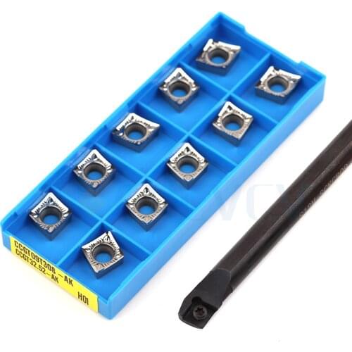 S12M S16Q S20R S25S-SCKCR09 SCKCL09 CNC Machine Turning Tools Holder +10Pcs Lathe CCMT Carbide Insert Processing Steel Aluminum
