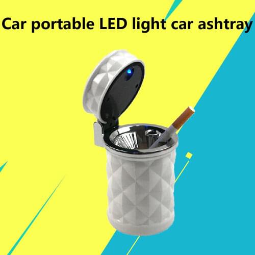 Universal LED Light Car Ashtray Car Trash Portable Cigarette Cylinder Holder LED Auto Cup Car Styling Accessories