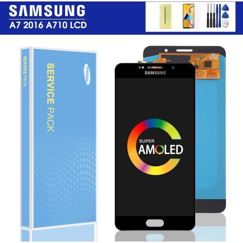 5.5" Original A710F lcd For Samsung Galaxy A7 2016 A710 A710F A710M A710Y A7100 LCD Display Touch Screen Digitizer Assembly