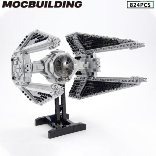 Star Space Military Series Wars Tie Space Fighter-Interceptor MOC Building Blocks Assembly Toys For Children Kids Xmas Gifts