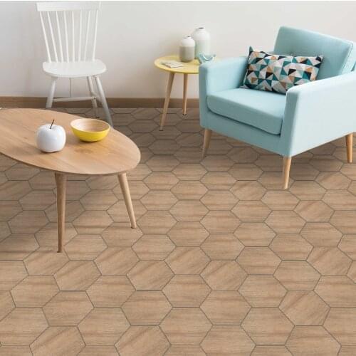 10PCS Wood Grain Style Floor Sticker Tile Stickers DIY Self-adhesive Wallpaper For Floor Bedroom Bathroom Waterproof Mural Decal