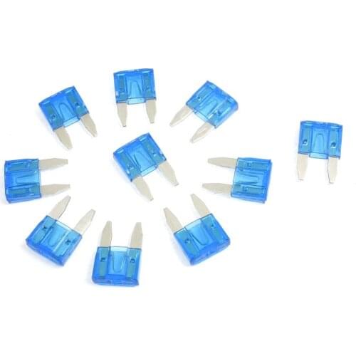 10 x ATC mini blade fuse for automotive fuse flat 15 A blue