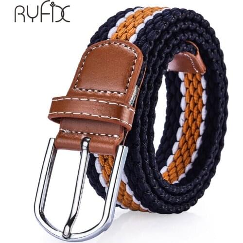 2021 elastic belt knitted canvas belt decoration belt female pin buckle casual canvas strap man Jeans Cowboy belt NS24