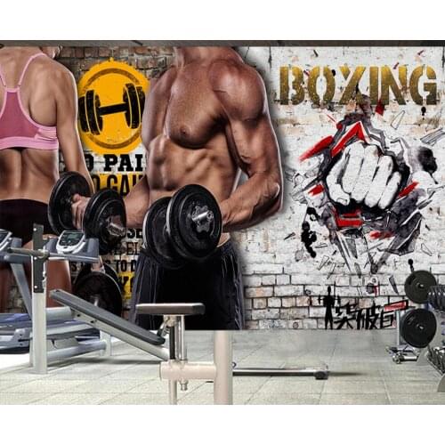 Custom mural 3d photo wallpaper Sport fashion gym yoga boxing home decor in the living room wallpaper for wall 3 d in rolls