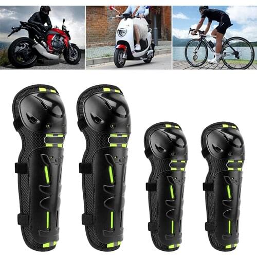 4PCS Motorcycle Knee Pads Elbow Brace Protective Pad Off-Road ATV Motocross Bicyccle Racing Cycling Protector Guard Kneepad