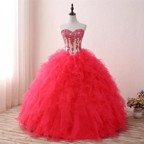 ANGELSBRIDEP Sweetheart Jacket Ball Gown Quinceanera Dresses Vestido 15 Anos With Crystals Floor-Length Sweet 16 Debutante Gowns