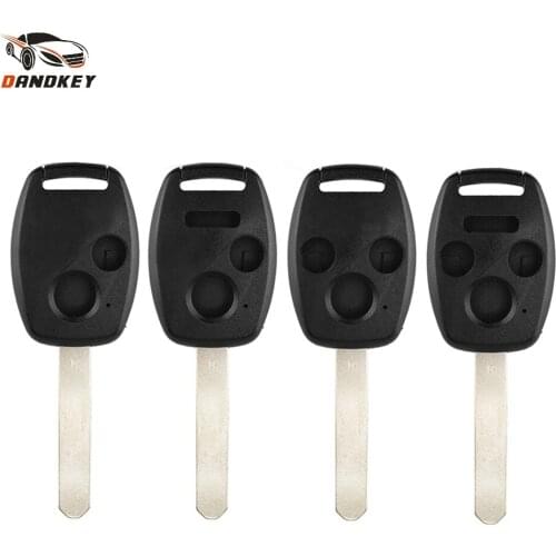 Dandkey 2 2+1 3 3+1 4 Buttons Remote Car Key Shell For Honda Accord Civic CRV Pilot Insight Replacement Fob Auto Key Case Cover