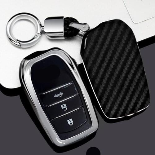 Car Key Case Cover for Toyota Auris Corolla Avensis Verso Yaris Aygo Scion TC I'm 2015 2016 Keychain Ring Protection