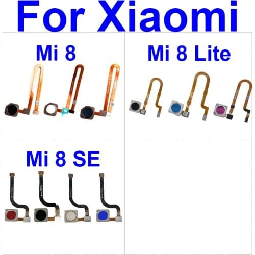 FingerPrint Sensor Home Button Flex Cable For Xiaomi Mi 8 Mi8 Menu Return Key Touch ID Sensor Flex Ribbon Replacement Parts