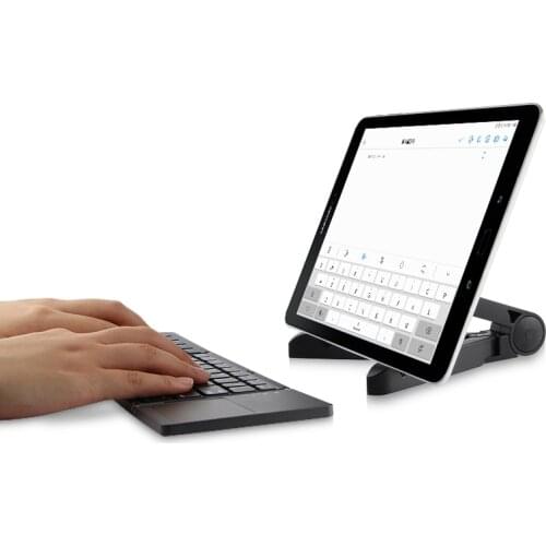 Twice folding wireless Bluetooth Keyboard For Samsung Galaxy Tab 3 Tab3 4 2 8.0 10.1 7.0 SM-T530 Tablet TouchPad keyboard case