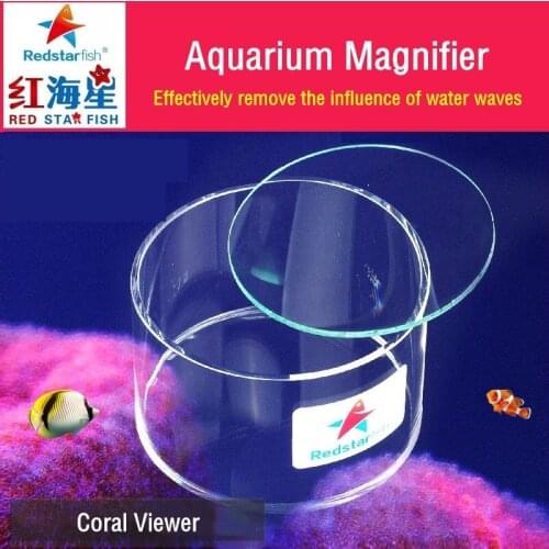 Aquarium Magnifier Coral Viewer Fish Tank Acrylic Coral Observe Lense Photograph Cylinder Magnifier For Marine Aquatic Reef Tank