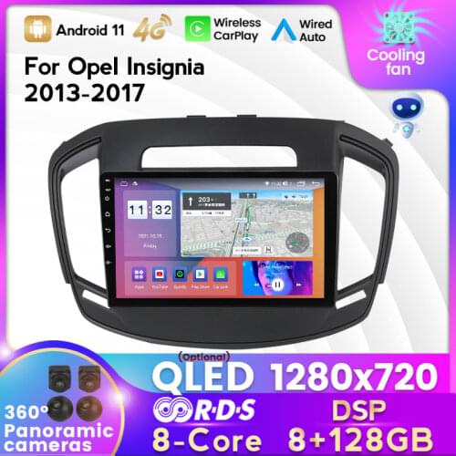 MEKEDE IPS 6GB+128GB DSP Android11 Car Radio Multimedia Player For Opel Insignia 2013 - 2017 GPS Navigation Carplay Auto WIFI BT