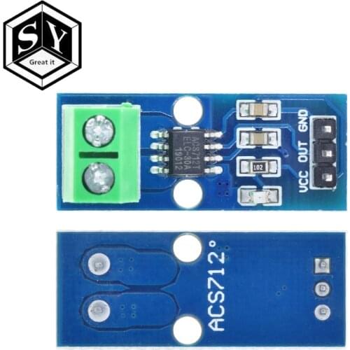 1PCS GREAT IT ACS712 5A 20A 30A Range Hall Current Sensor Module ACS712 Module For Arduino 5A 20A 30A