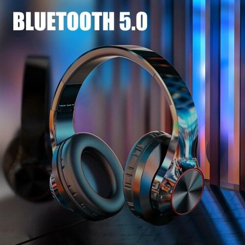 Bluetooth Over-Ear Headphones, Foldable Wireless & Wired Stereo Headset for Travel Work Sports