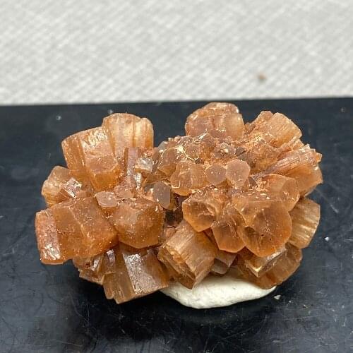 Natural laranja aragonite quartzo cristal áspero pedra cluster nepheline espécime cura pedras naturais e minerais N2