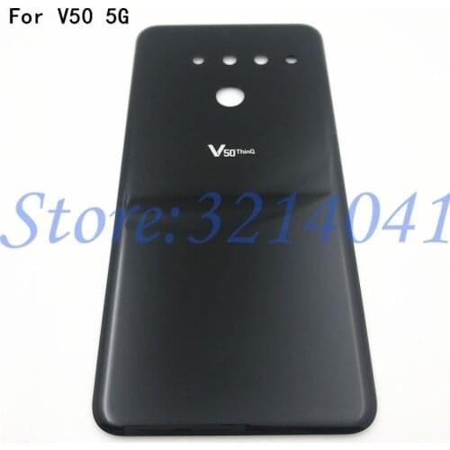 Original 3D Glass Battery Cover For LG V50 ThinQ 5G Version LM-V500N V500 Battery Door Back Glass Housing Cover With Adhesive
