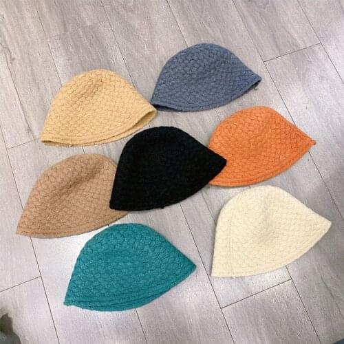 Hot Selling Hats For Women Spring Autumn Hat Pineapple Pattern Cotton Knitting Bucket Hat Dome Wide Brim Unisex Adult Cap Female