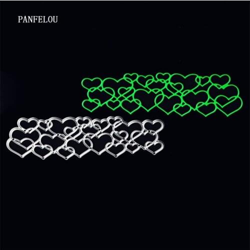 PANFELOU Metal craft Heart-shaped cloud paper die cutting dies for Scrapbooking/DIY Easter wedding Halloween cards