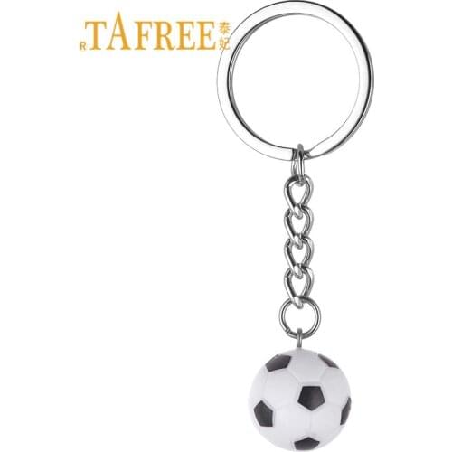TAFREE Resin Simulation Football/Basketball/ USA Soccer Charms Keychain & Keyring Key Chain Sport Lover Gym Club Gift YY13