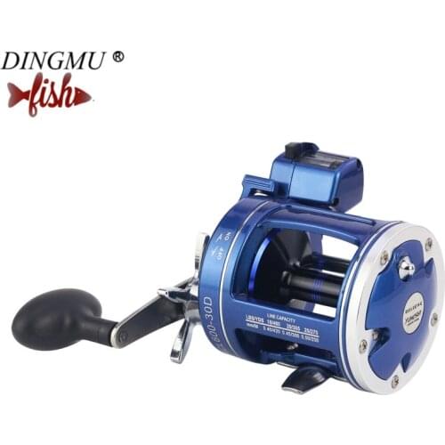 Fishing Reel ACL600-30D/AC60-30D/ACL600-50D Blue Drum 5.2:1 Gear Rtio 12 BB with Counter Fish Rod Fishing Tackle Pesca YUMOSHI