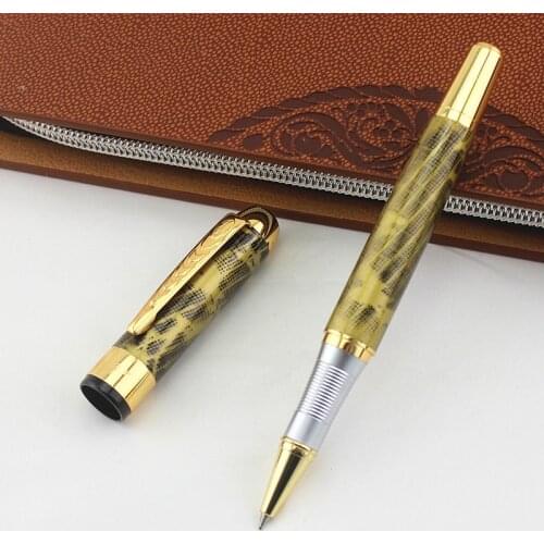 High Quality Jinhao 250 Luxury Metal Ballpoint Pen Sculpture Pattern Roller Pen Office School Stationary Pen