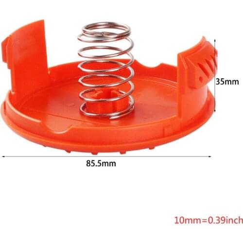Trimmer Replacement Spool Covers and Spring for Black-Decker