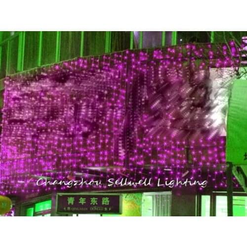 Holiday lighting wedding celebration product hotel decoration 3*6m pink LED star lamp H221