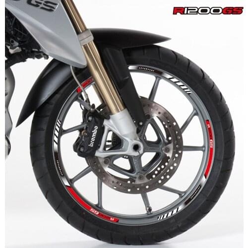 Motorcycle Wheels Tire Stickers Reflective Rim Strips Tape Decals film Fit For BMW R1200GS R1200GSA r1200gs ADVENTURE 00R s1000r