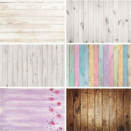 White Wood Board Floor Gradient Vintage Texture Baby Backdrop Vinyl Photography Background For Photo Studio Custom Photophone