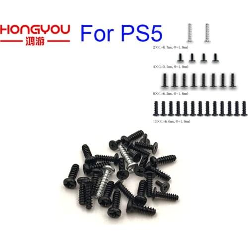 Replacement For PS5 Handle Full Set Screw For Sony PlayStation Dualshock 5 DS5 Controller Screws Head Screw
